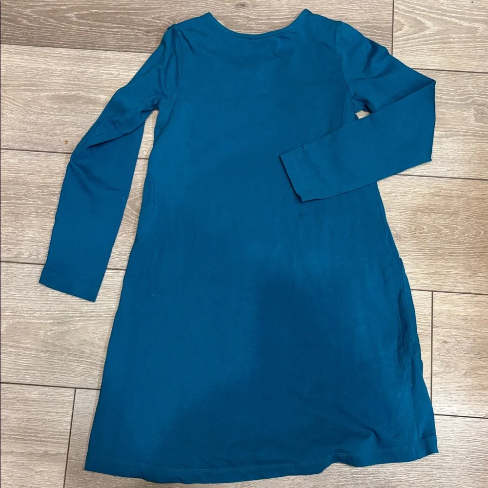 Hanna Andersson Teal dress size 8